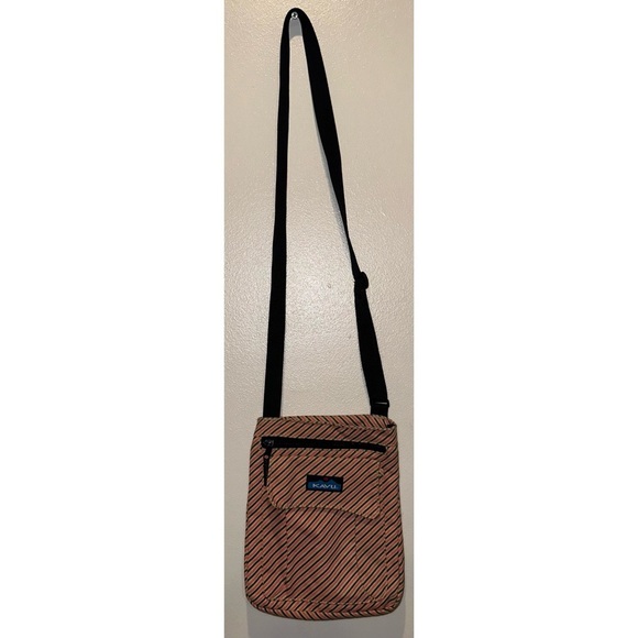 Kavu Striped Crossbody Bag - Red and Green - Picture 3 of 7